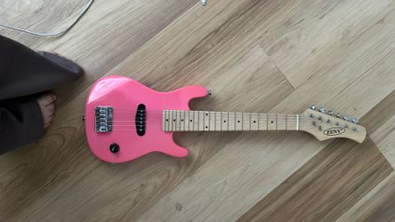 Pink smaller guitar