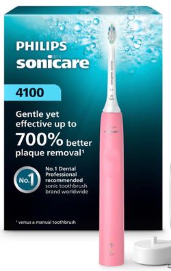 Philips Sonicare 4100 Series Rechargeable Electric Toothbrush - Pink (Open Box / Unused)