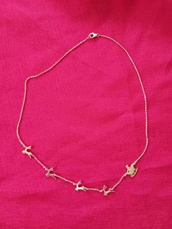 Santa claus and reindeer necklace 18in