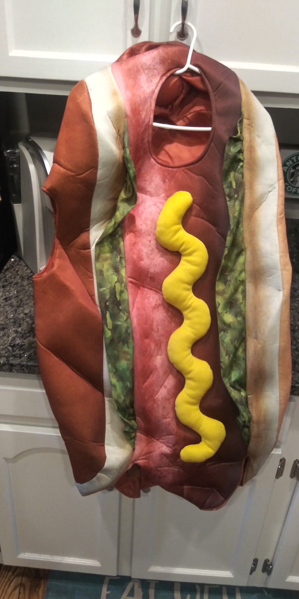 Hot Dog kids costume Hot Dog in a bun.