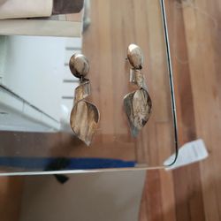 Vintage Silver Spiral Earrings 