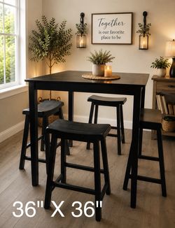 Tall Table & 4 Stools