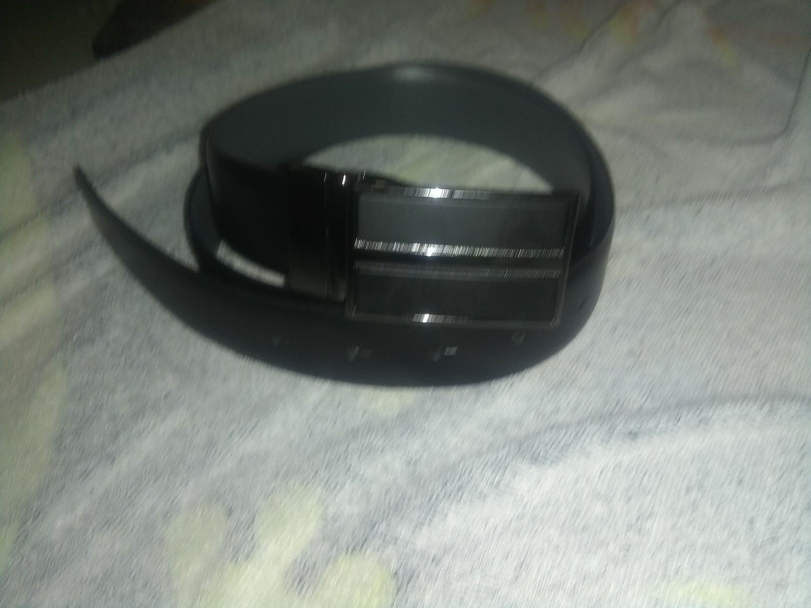 Express reversible black and grey belt 38