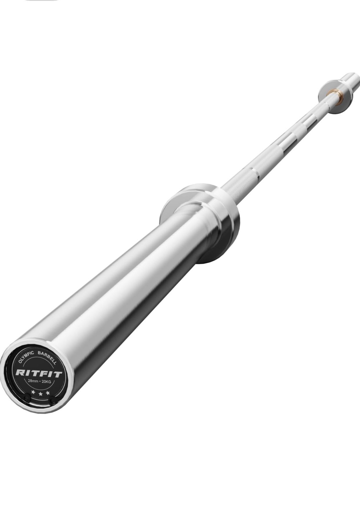 RITFIT 7FT Olympic Barbell for Strength and Weightlifting Training