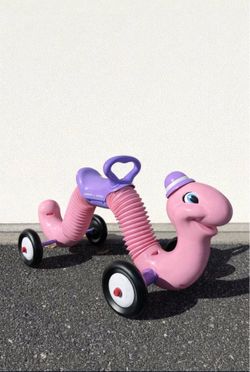 Radio Flyer Pink Inchworm-Bounce and Go Toddler Ride-On
