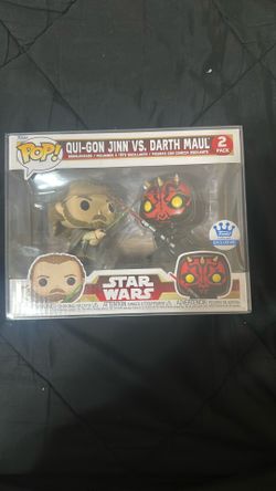 Darth maul and qui-gon Jin  funko pop