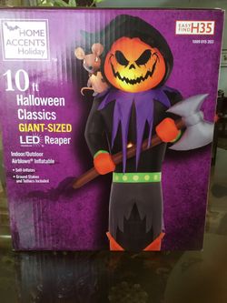 Gemmi Home Accents Holiday 10 Ft Giant Sized LED Reaper