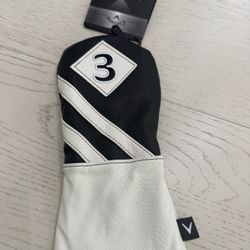 Callaway Premium Vintage Style Leather Golf Head Cover - Fairway Wood