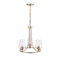 Millennium Lighting Ashford 3 Light Modern Gold Chandelier