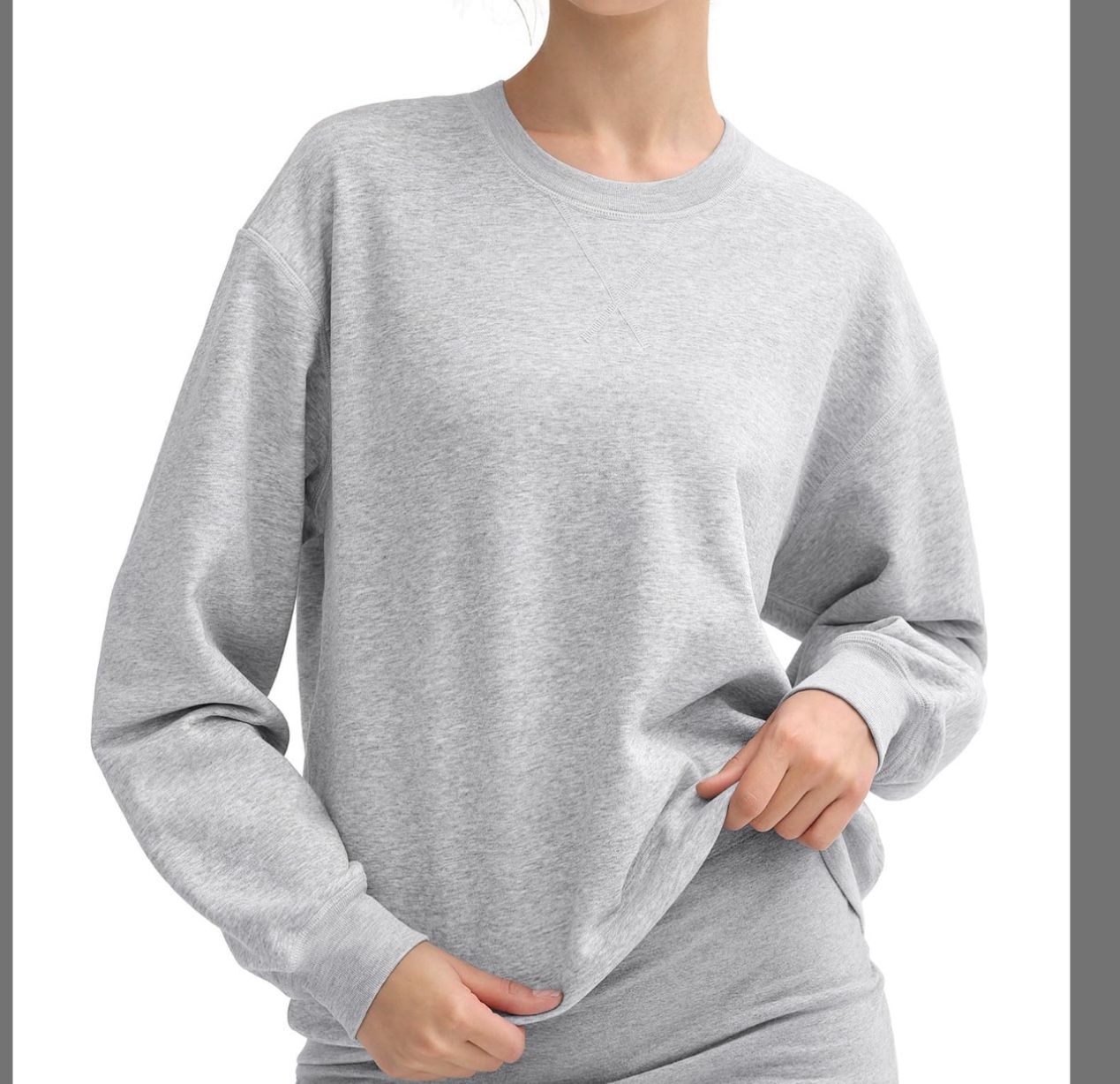 PUMIEY oversized Sweatshirt For Women Crewneck Long Sleeve Casual Loose Pullover