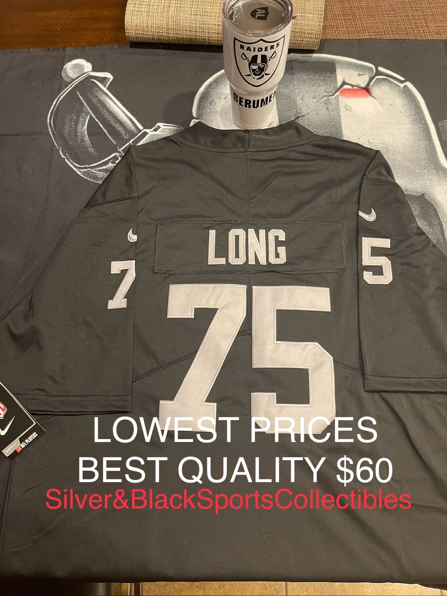 MENS STITCHED LAS VEGAS RAIDERS JERSEY SIZE SMALL UP TO 6XL Ships Same Day If Ordered Before 3pm PST