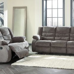 Tulen Gray Reclining Living Room Set

