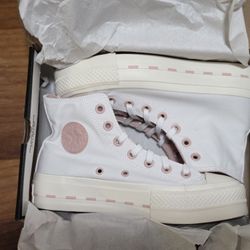 Converse Women's Sneaker, Pale Amethyst White Black, 7.5