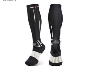 XXL Compression Socks, Athletic Calf Socks for Injury Recovery & Pain Relief, Sports Protection—1 Pair