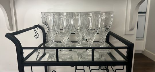 Clear Glass Stemware Set