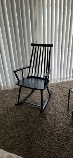 Gorgeous Indoor // Outdoor Black Rocking Chair