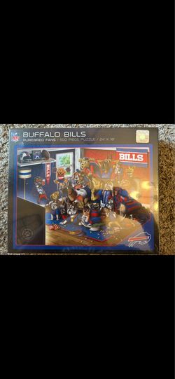NFL Shop Buffalo Bills Purebred Fans 18'' x 24'' A Real Nailbiter 500-Piece Puzzle