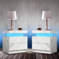 Bedside Table Set of 2