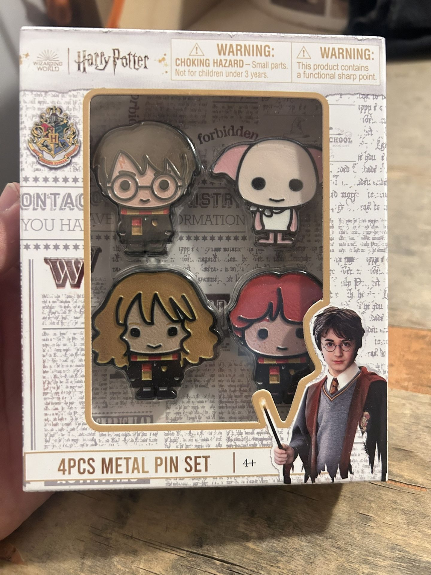 Harry Potter 4-piece enamel metal pin
