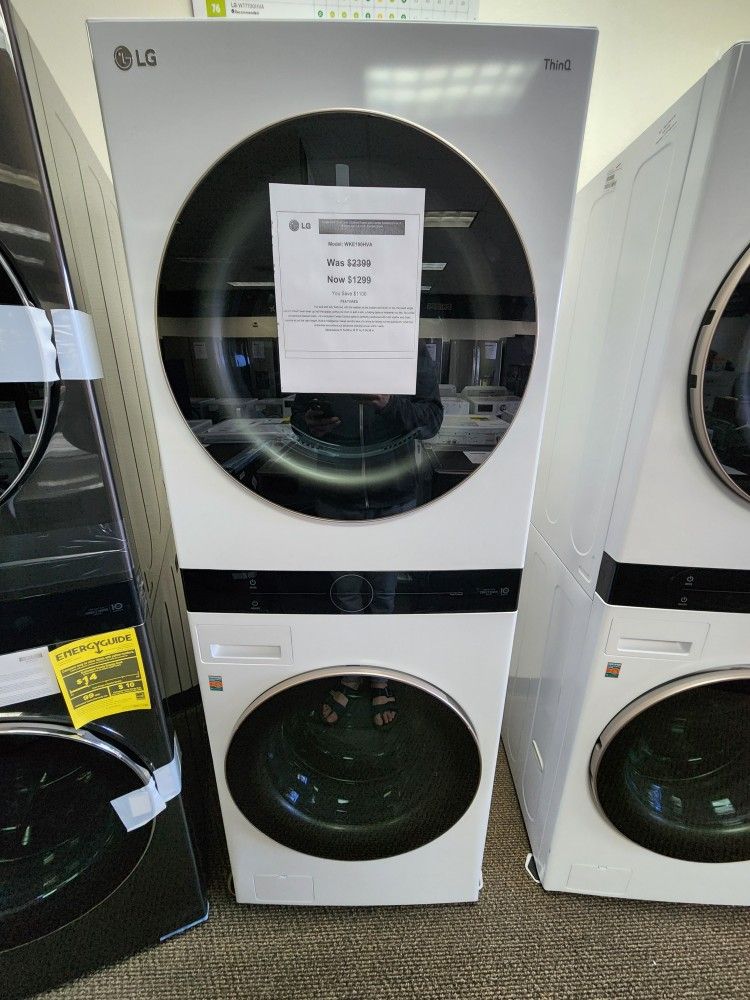 LG WASHER DRYER WASHTOWER 1299! 0 DOWN 0% FINANCING! 1 YR WARRANTY