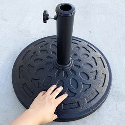 (Brand New) $30 Umbrella Base 19 Inches Round 30lbs Patio Stand Outdoor Garden Market 