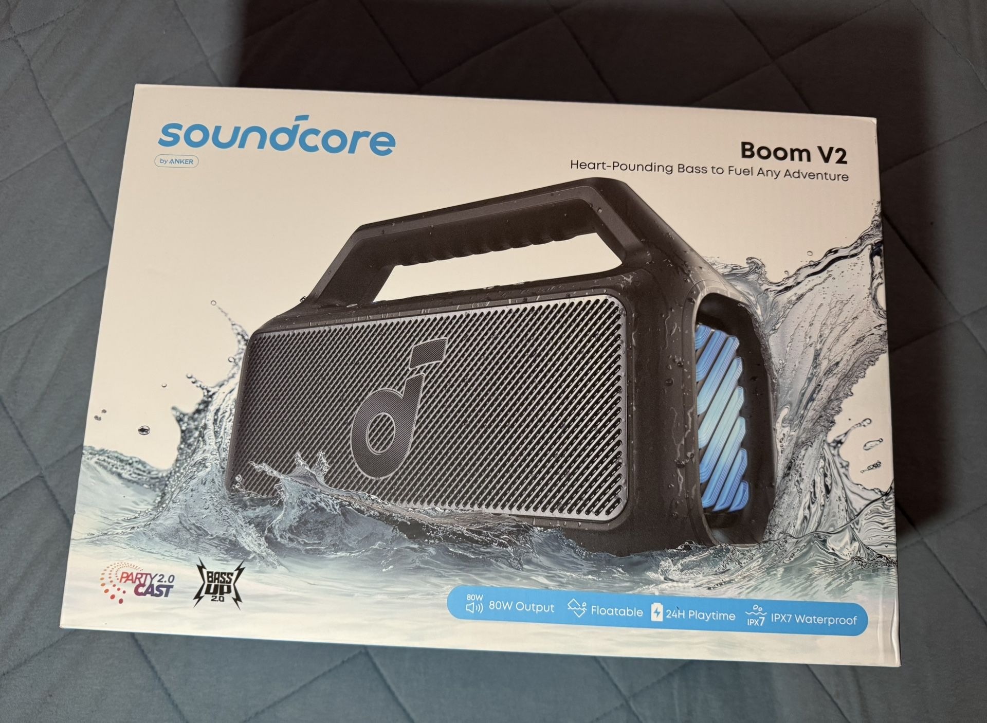 soundcore Boom 2 By Anker, Outdoor Speaker, 80W, Subwoofer