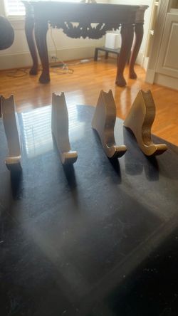 Gold Rod window hanging brackets