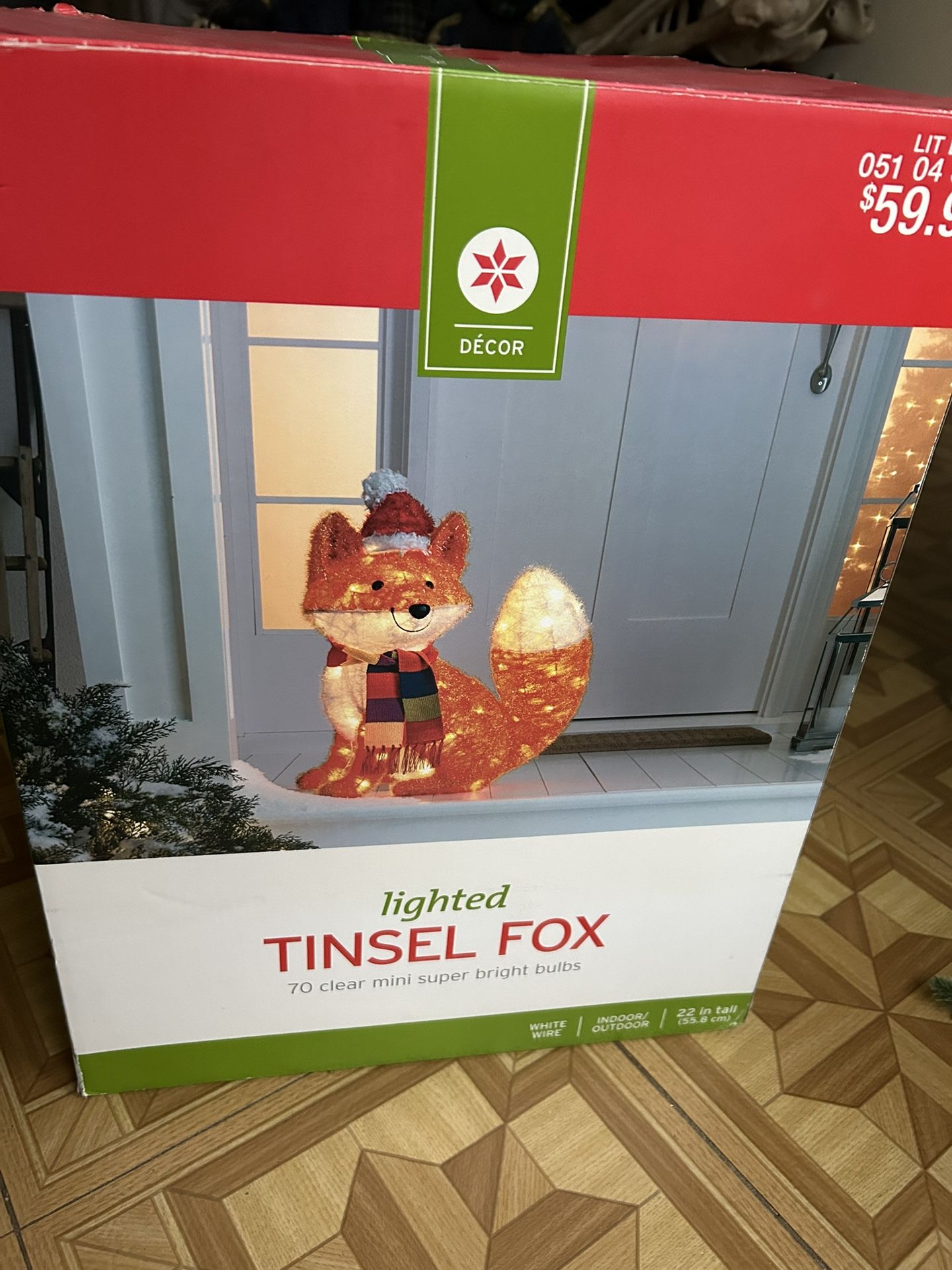 Christmas Fox Decoration