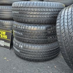 4 USED TIRES 275/55R20 P GOOD YEAR WRANGLER SR-A w/80% Thread All 4 Installed $350
