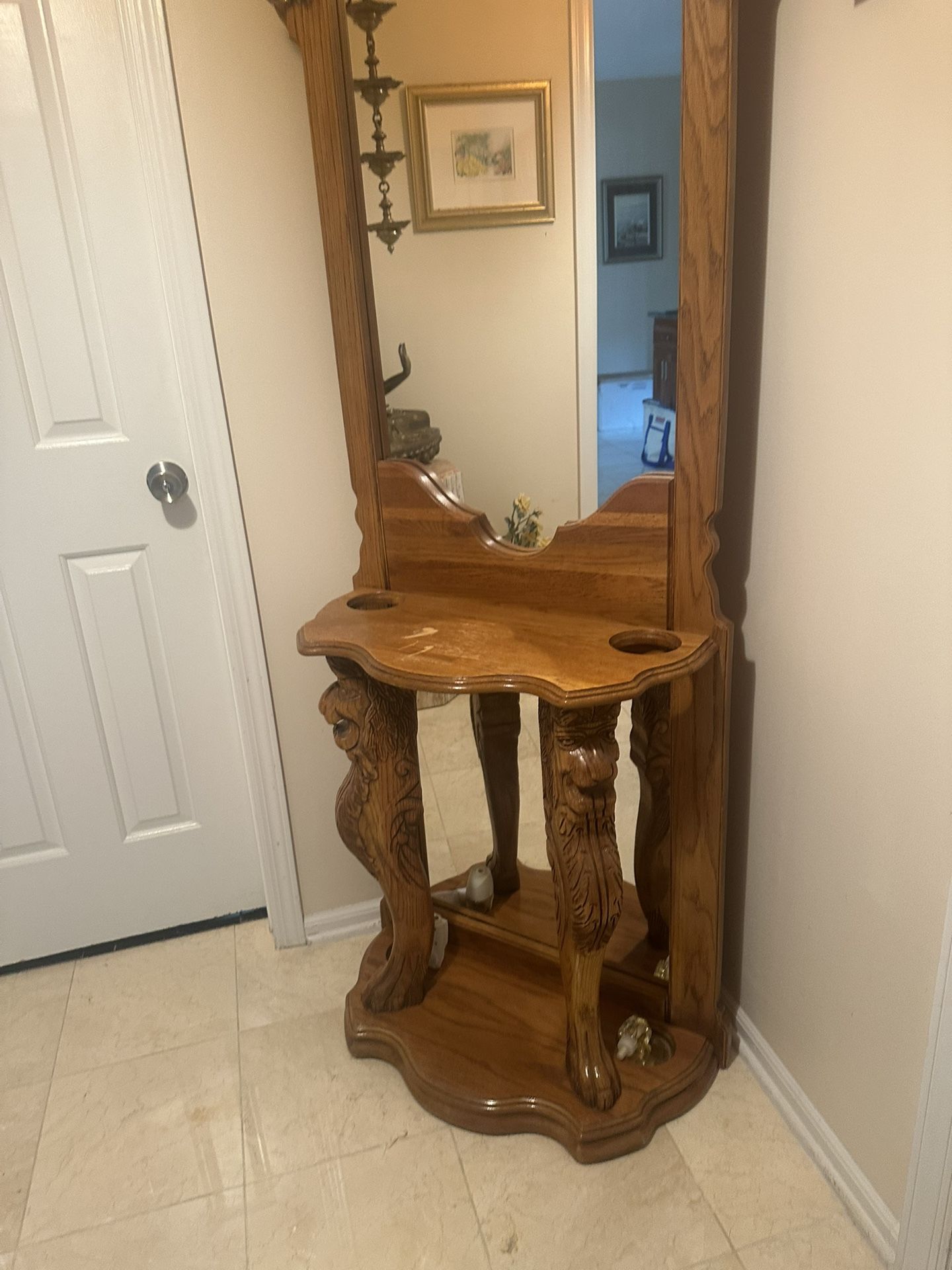 Hallway Mirror Coat Rack