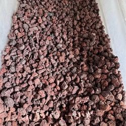 3/8 red cinder lava rocks for decoration