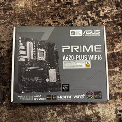 Asus A620 Plus WiFi6 AM5 Motherboard New Sealed