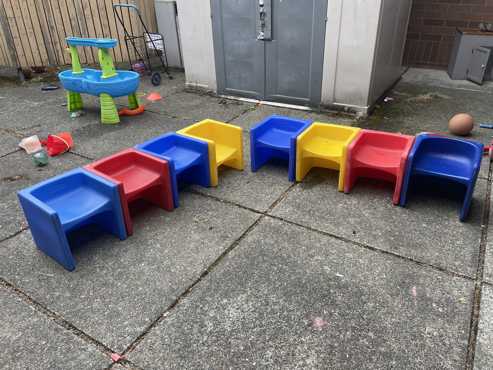Plastic Preschool Size Seats Very Sturdy