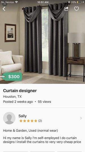 Curtains Designer For Sale In Houston Tx Offerup