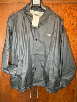Nike Club Coaches Jacket Black/White Logo Mens Size Large FN3316-010 New