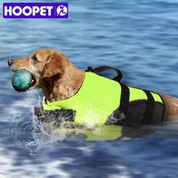 HOOPET Pet Dog Life Jacket Safety Vest Surfing Swimming Clothes Summer Vacation 