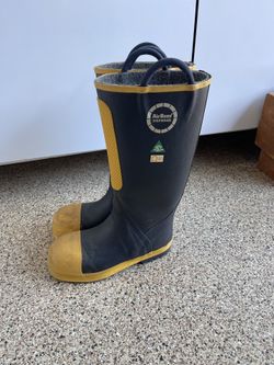 Airboss Defense Rubber Firefighter Boots Steel Toe