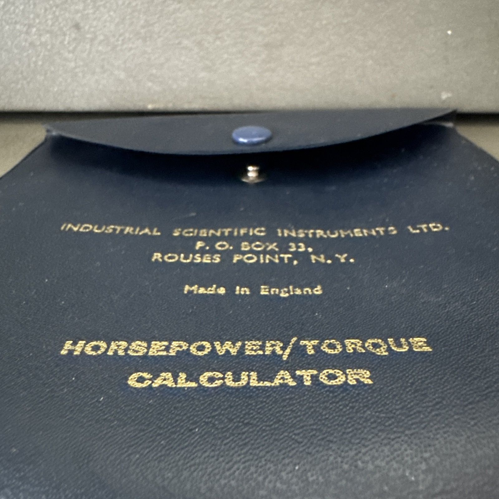 *spotless* VINTAGE FEARN HORSEPOWER TO TORQUE CALC