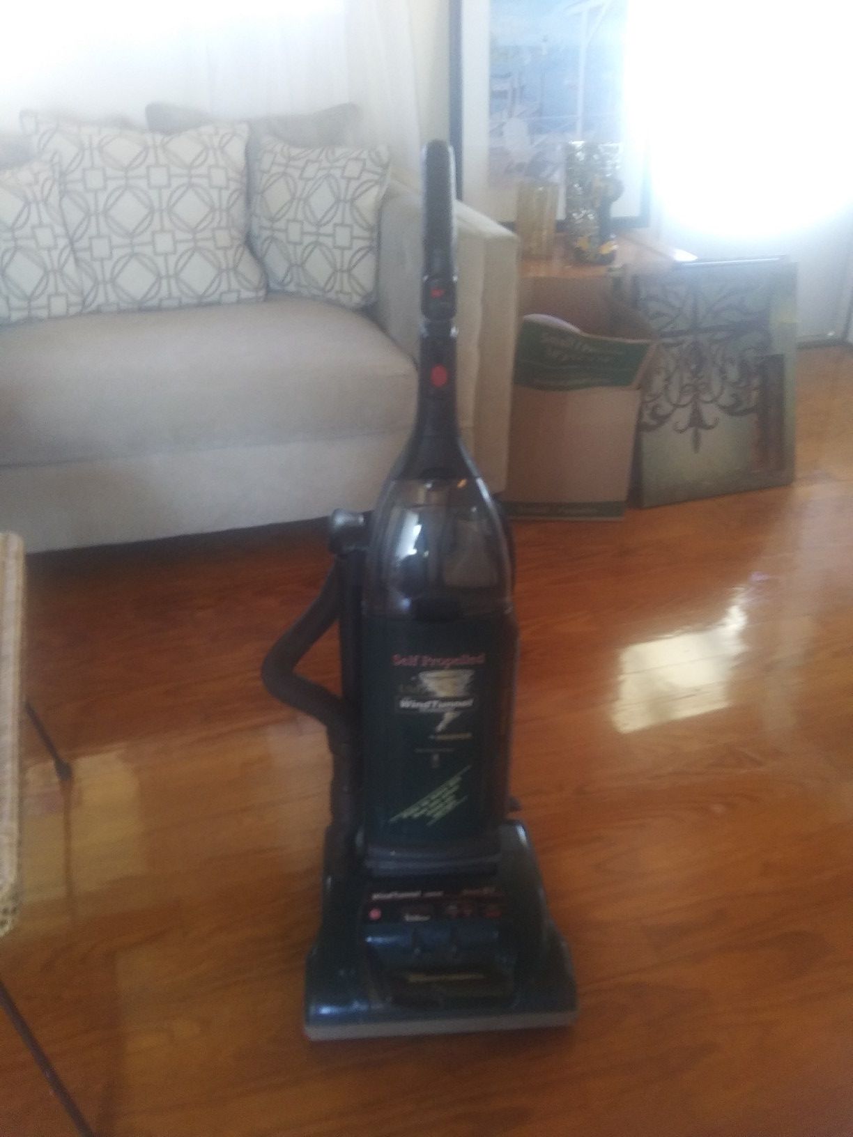 Hoover vacuum with attachments. Good condition.