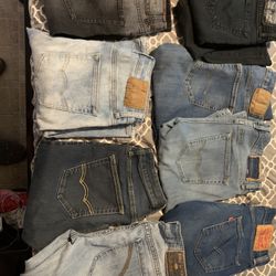 Jeans Levis And American Eagle 