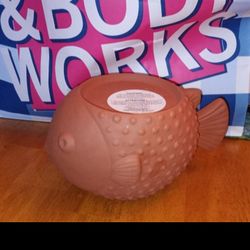Bath And Body Works Puffer Fish 3-wick Candle Holder 