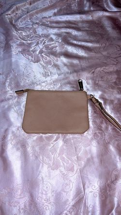 Steve Madden Light Pink Leather Wristlet Clutch Bag