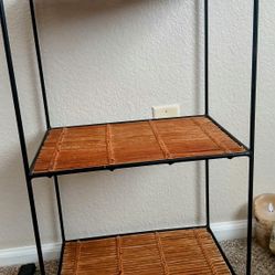 Bamboo Stand With 3 Shelves 