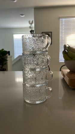 4x 16oz mug stackable set
