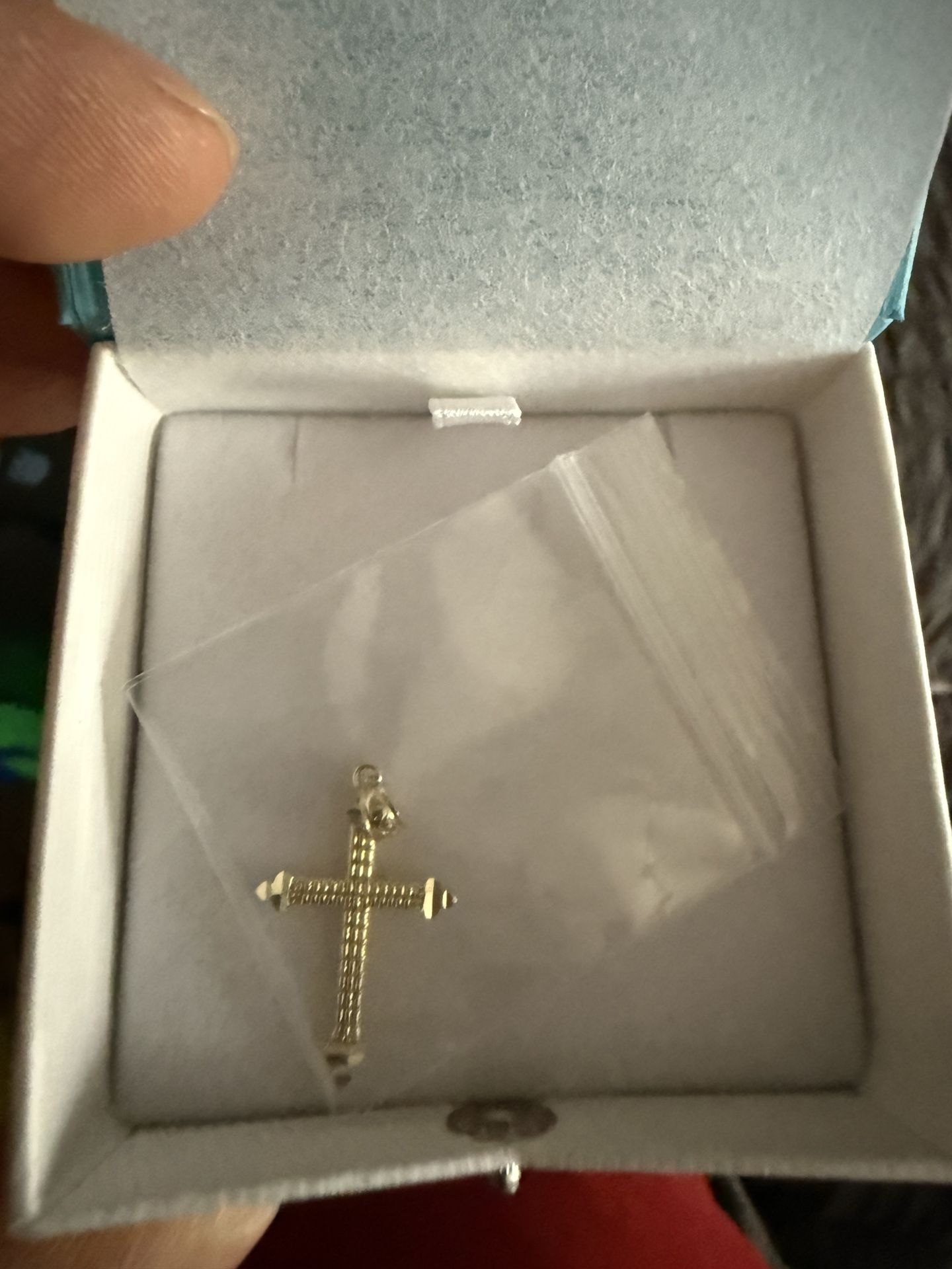 14k Solid Gold Cross Pendant