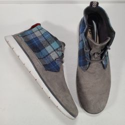 UGG Freamon Surf Plaid Ankle Boots Gray Blue Men Size 13