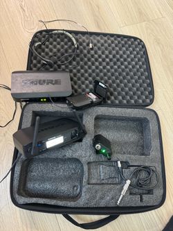 2 Shure wireless for instrument and head microphone