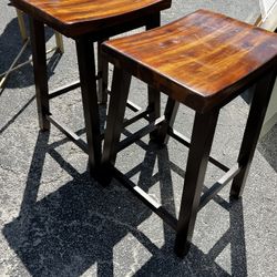 2 Wooden Stools - Need Gone Today