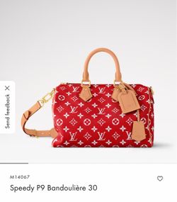 Louis Vuitton Speedy Bandoulière 30 Red Monogram