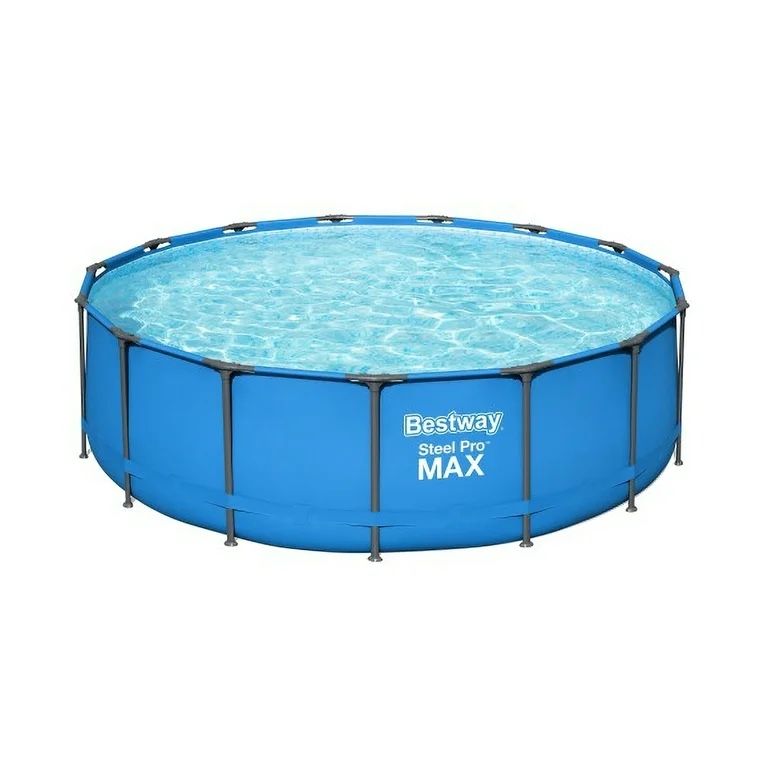 Bestway Steel Pro 15' x 48" Round Above Ground Outdoor Swimming Pool